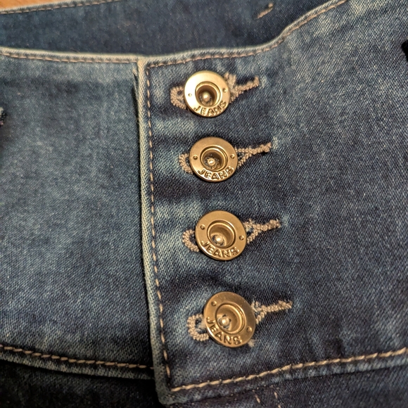 FRANKA | Butt Enhancing Columbian Blue Denim Jeans, Stretchy, High Waist, Size 7 - Picture 2 of 8